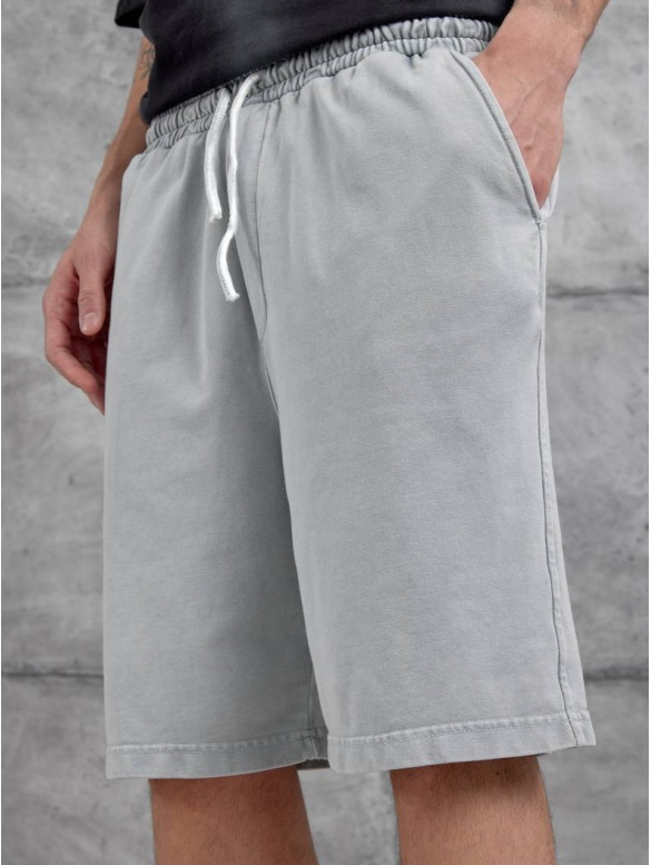 Oversize шорти з вивареної тканини