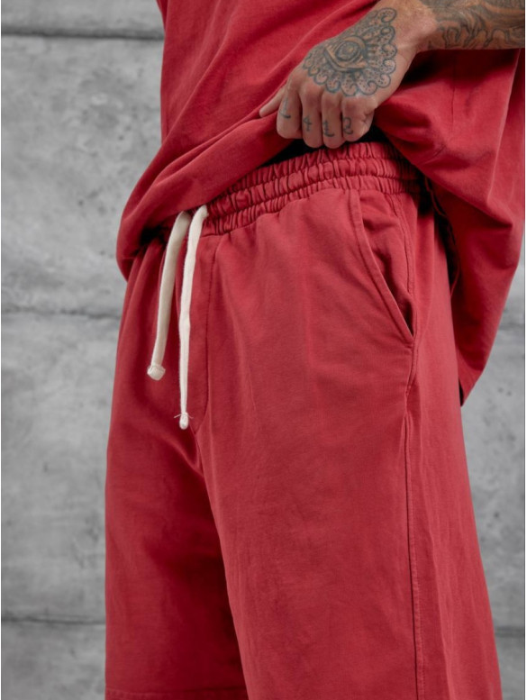 Oversize шорти з вивареної тканини