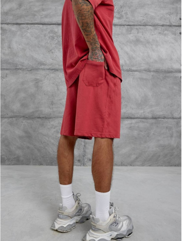 Oversize шорти з вивареної тканини