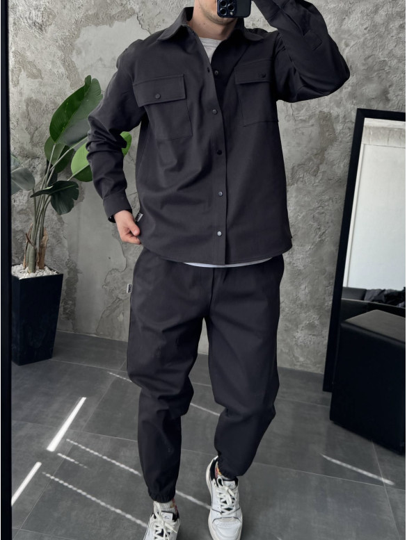 Oversize костюм з цупкого котону