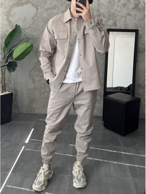Oversize костюм з цупкого котону
