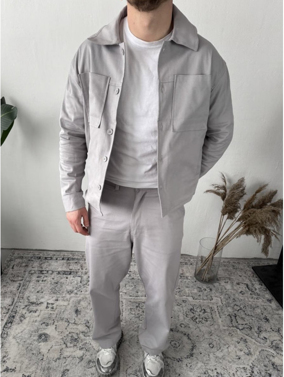 Oversize костюм з цупкого котону
