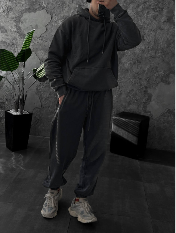 Oversize костюм з вивареної тканини