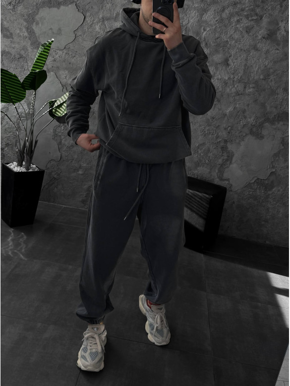 Oversize костюм з вивареної тканини