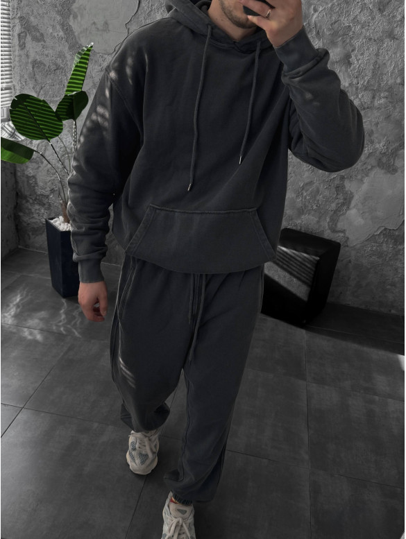 Oversize костюм з вивареної тканини