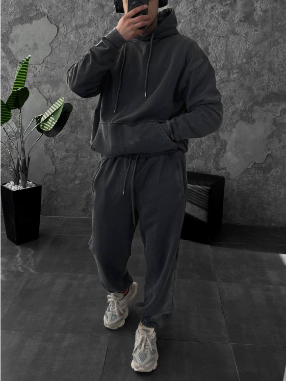 Oversize костюм з вивареної тканини