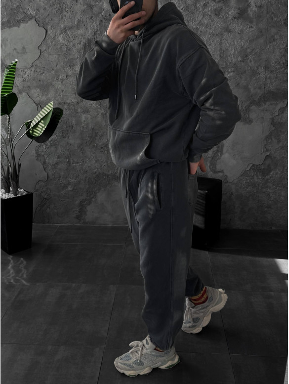 Oversize костюм з вивареної тканини