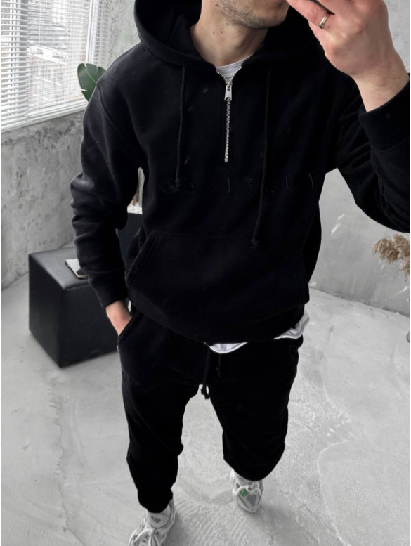 Флісовий oversize костюм з вишивкою