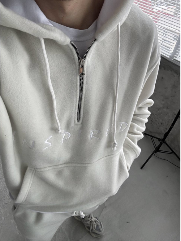 Флісовий oversize костюм з вишивкою