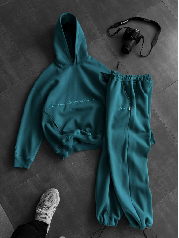 Oversize костюм з вишивкою