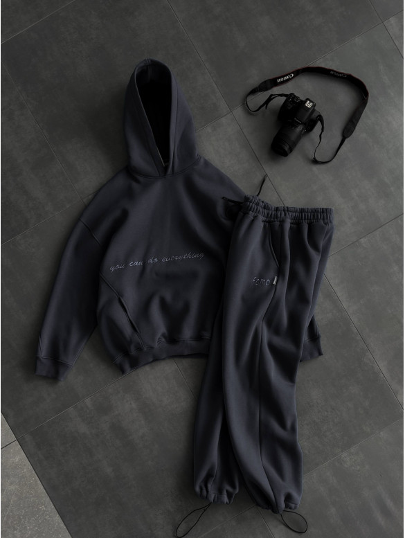 Oversize костюм з вишивкою
