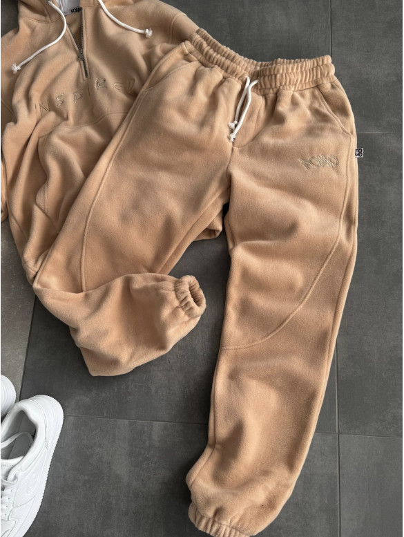 Флісовий oversize костюм з вишивкою