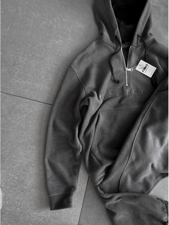 Флісовий oversize костюм з вишивкою
