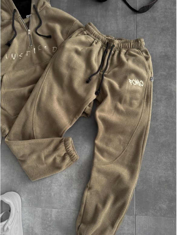 Флісовий oversize костюм з вишивкою