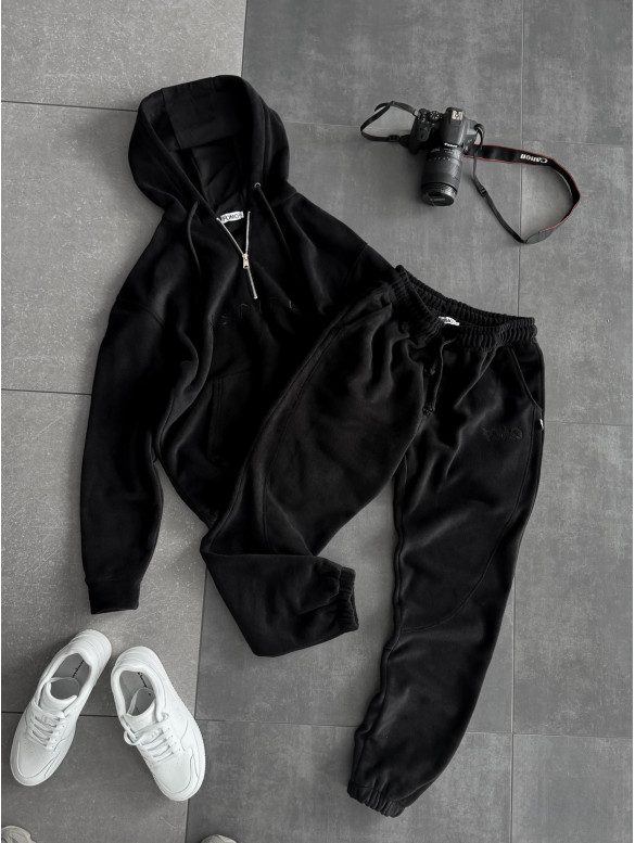 Флісовий oversize костюм з вишивкою