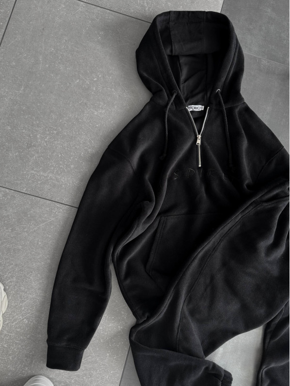 Флісовий oversize костюм з вишивкою Флісовий oversize костюм з вишивкою