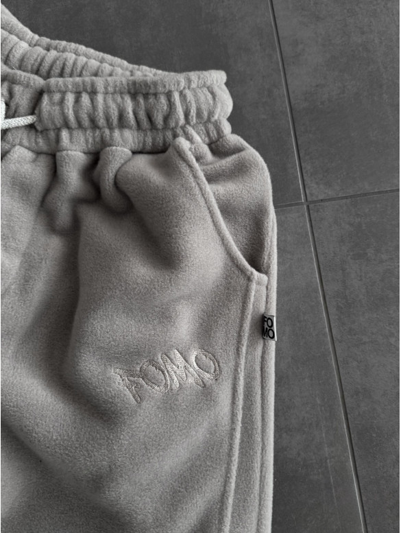 Флісовий oversize костюм з вишивкою