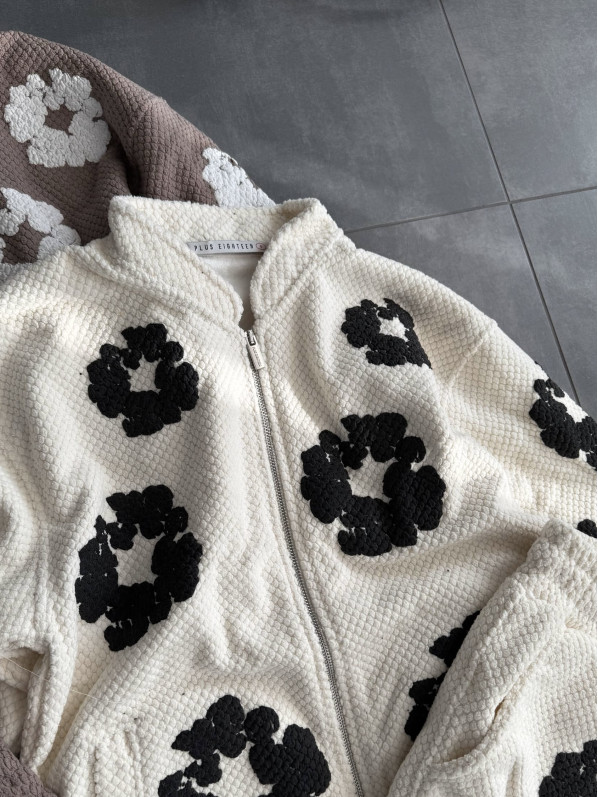 Oversize костюм на флісі з принтом Oversize костюм на флісі з принтом