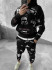 Oversize костюм на флісі з принтом Oversize костюм на флісі з принтом