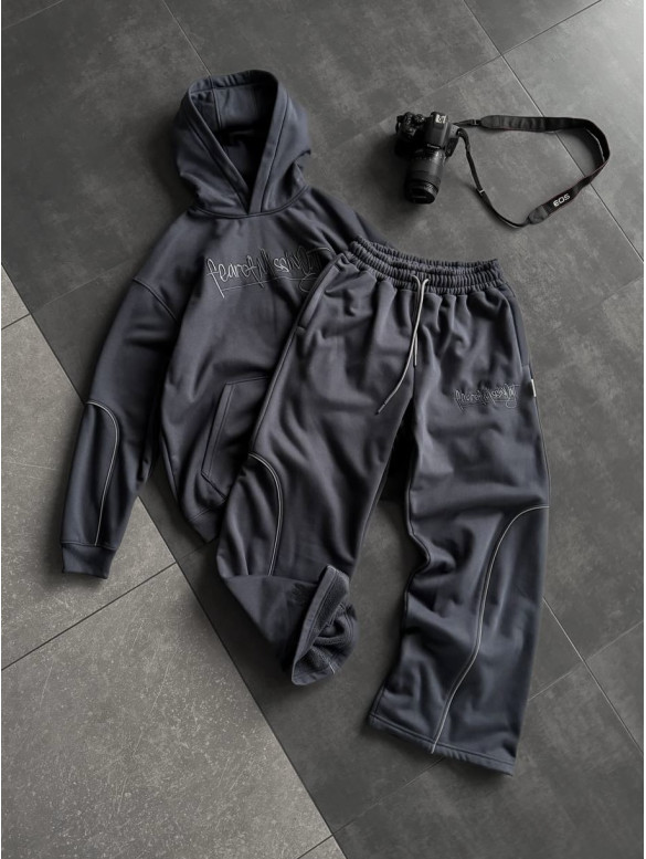 Oversize костюм з вишивкою