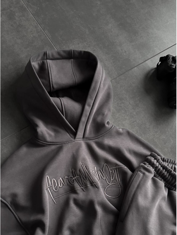 Oversize костюм з вишивкою