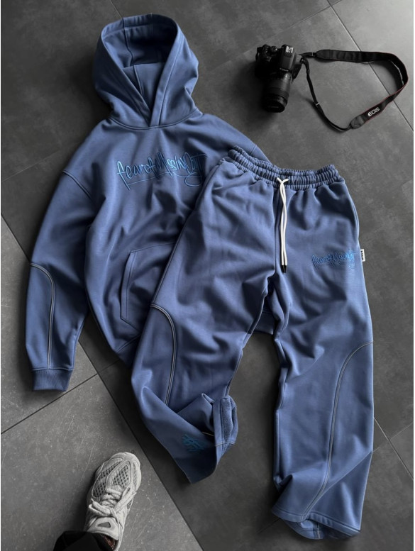 Oversize костюм з вишивкою