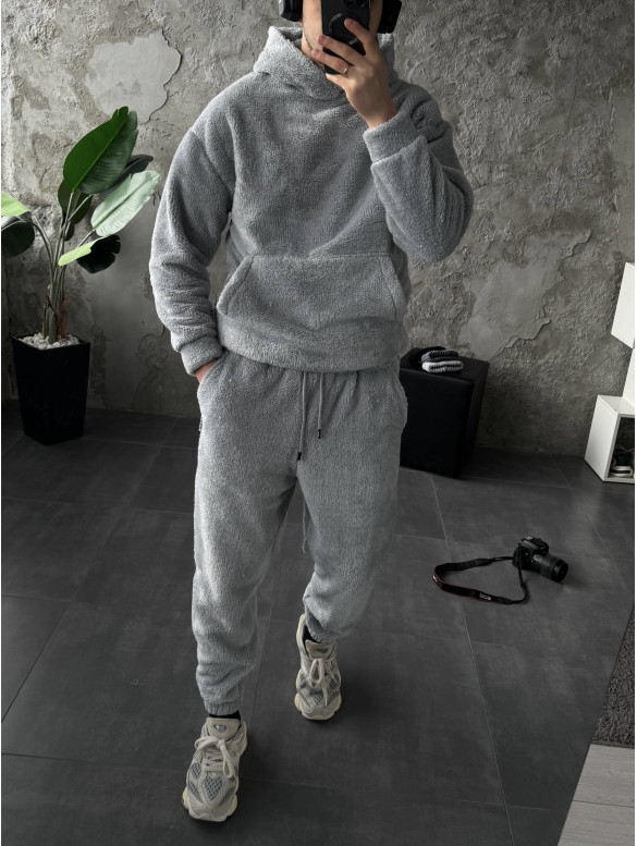 Плюшевий oversize костюм