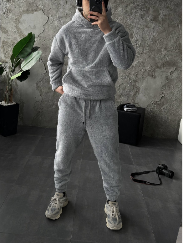 Плюшевий oversize костюм