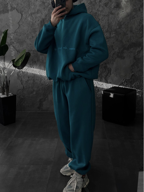 Oversize костюм з вишивкою