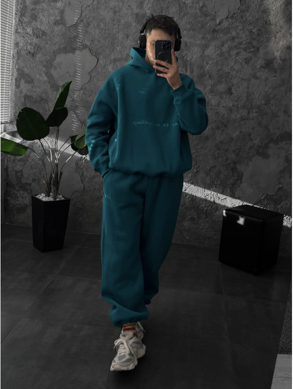 Oversize костюм з вишивкою