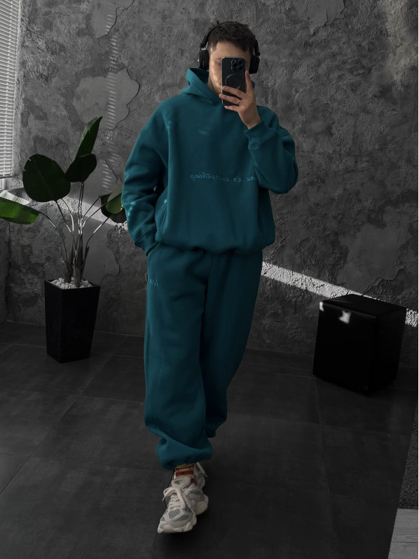 Oversize костюм з вишивкою