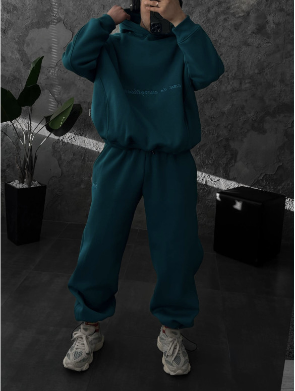 Oversize костюм з вишивкою