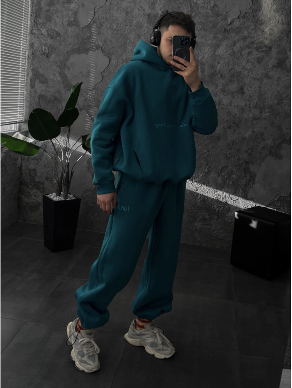 Oversize костюм з вишивкою
