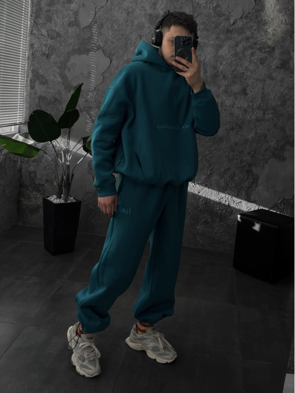 Oversize костюм з вишивкою