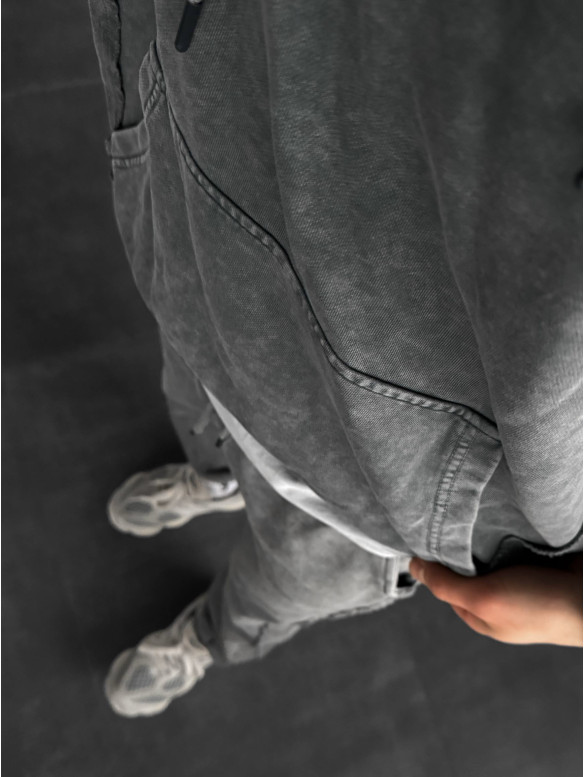 Oversize костюм з вивареної тканини