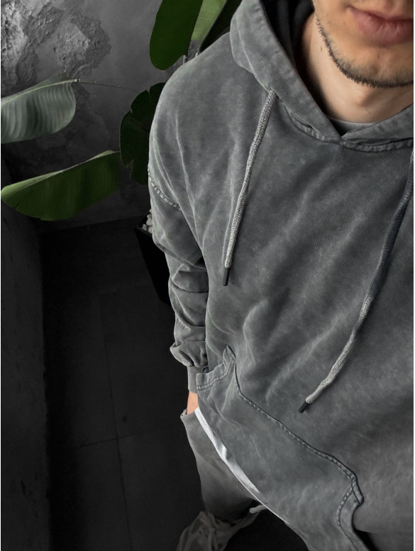 Oversize костюм з вивареної тканини
