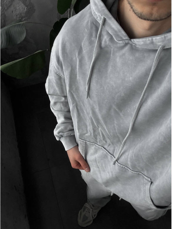 Oversize костюм з вивареної тканини
