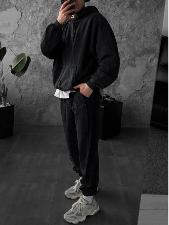 Oversize костюм з вивареної тканини