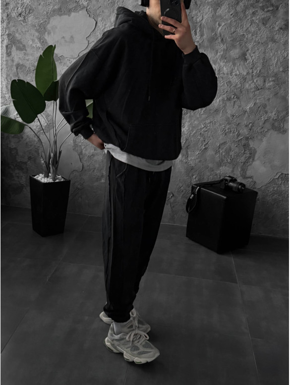 Oversize костюм з вивареної тканини
