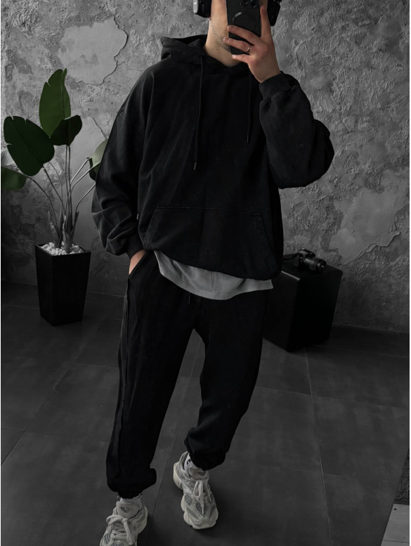Oversize костюм з вивареної тканини