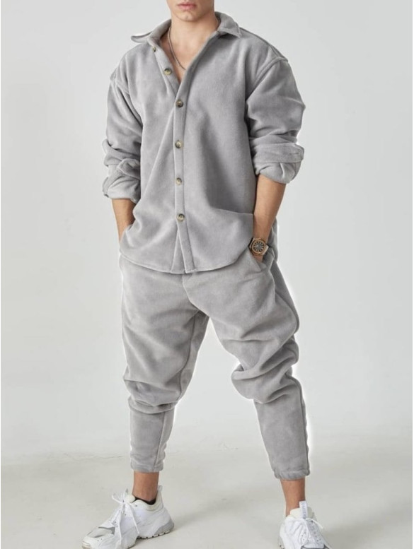 Флісовий oversize костюм