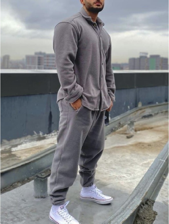 Флісовий oversize костюм