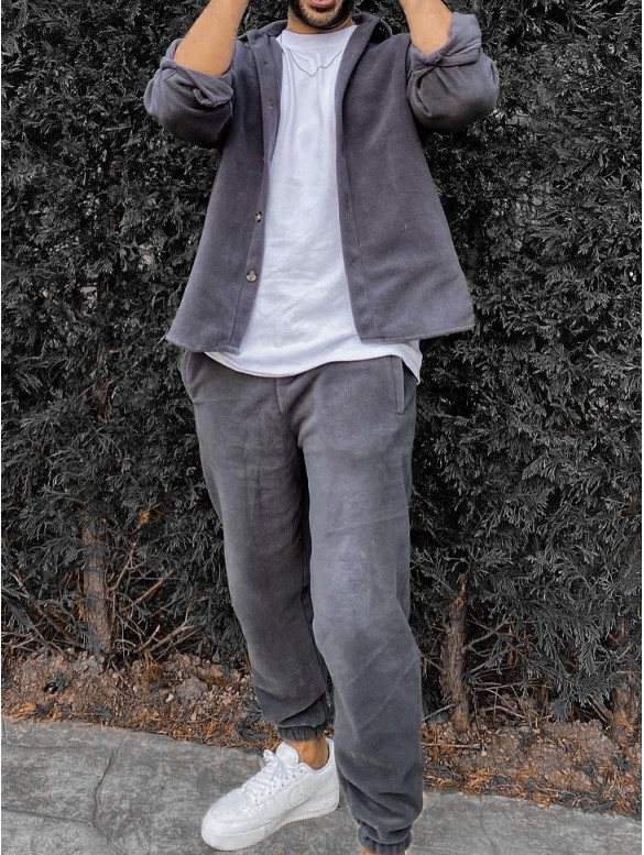 Флісовий oversize костюм