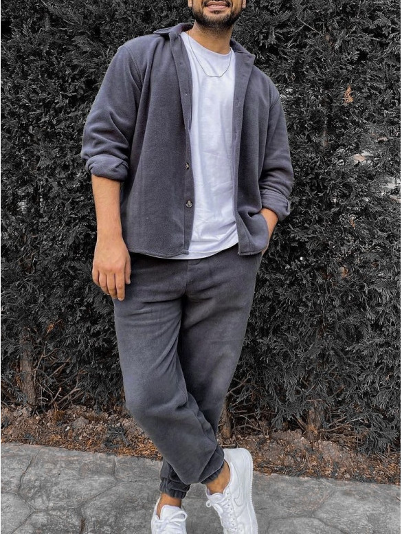 Флісовий oversize костюм
