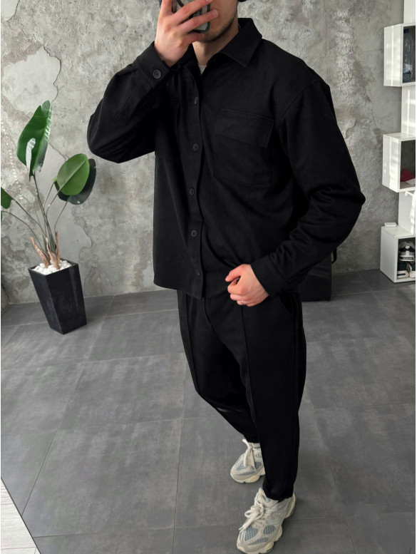 Oversize костюм з накладними кишенями
