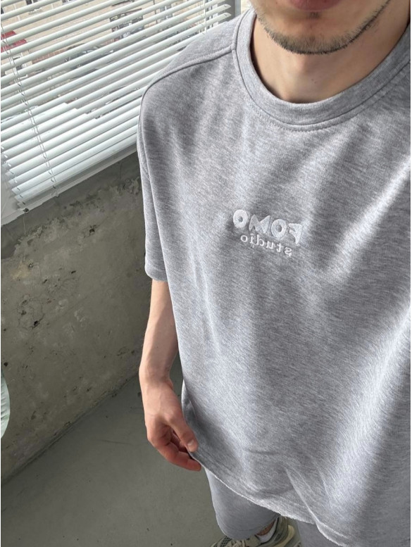 Oversize костюм з вишивкою