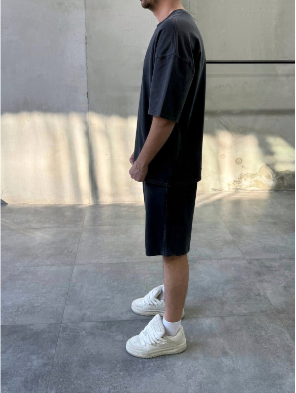 Oversize костюм з вивареної тканини
