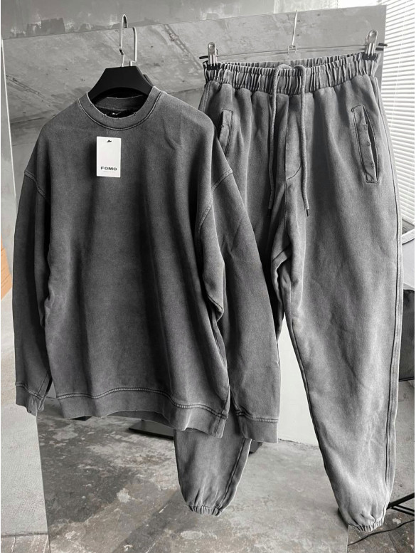 Oversize костюм з вивареної тканини