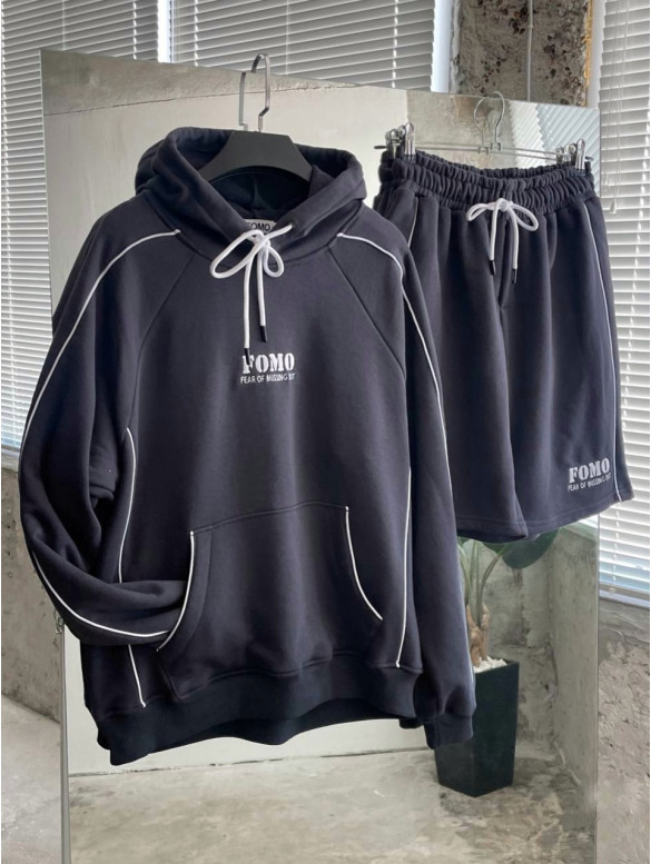 Oversize костюм з принтом
