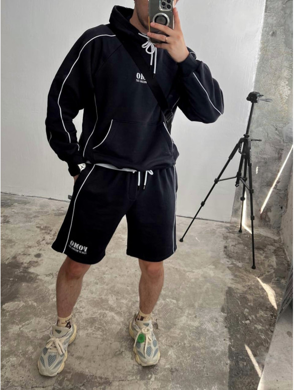 Oversize костюм з принтом